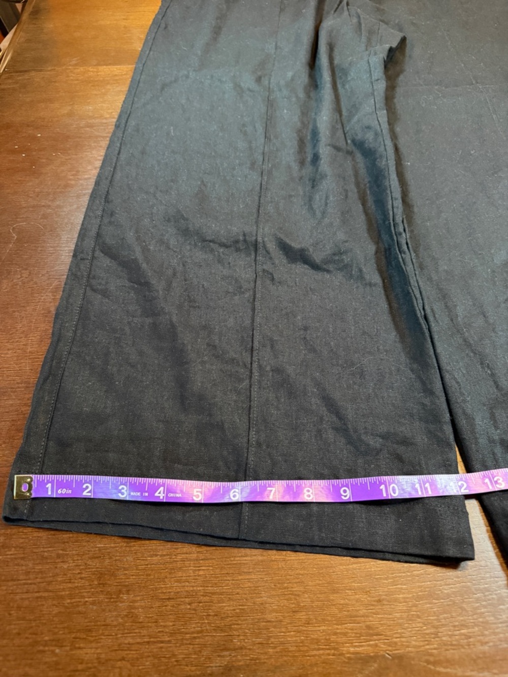 NWT Gap Black Linen Wide Leg Pull On Pants Women's XXL Quiet Luxury - Picture 10 of 10